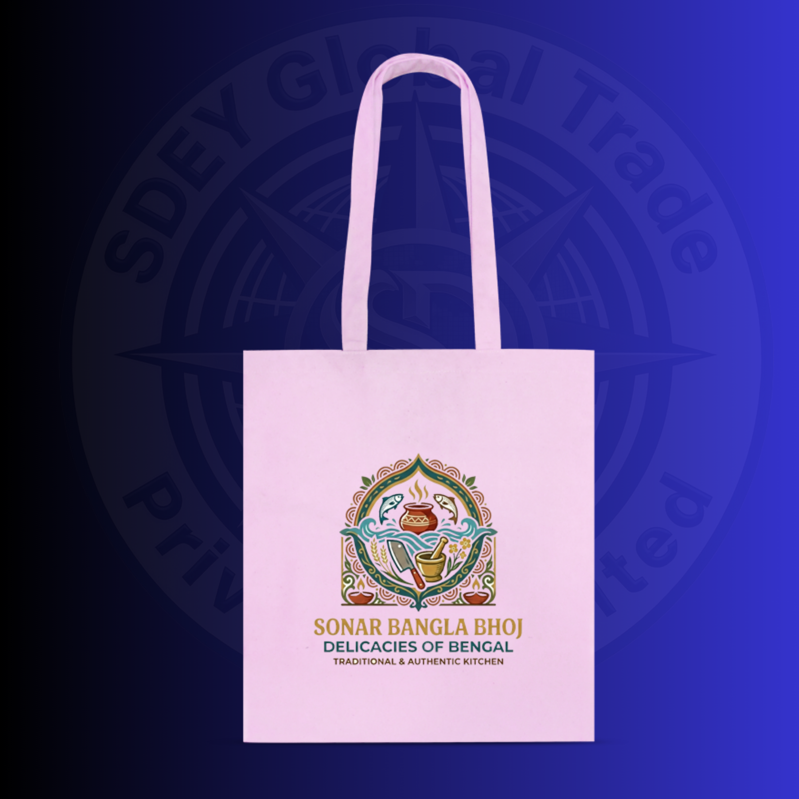 Dyed Canvas Bag Base Fold