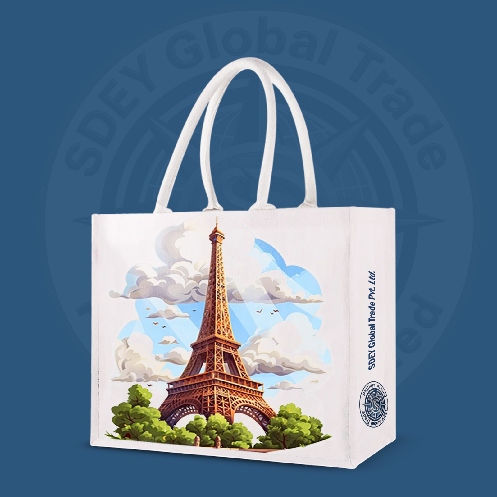Dyed Wide Landscape Juco Bag