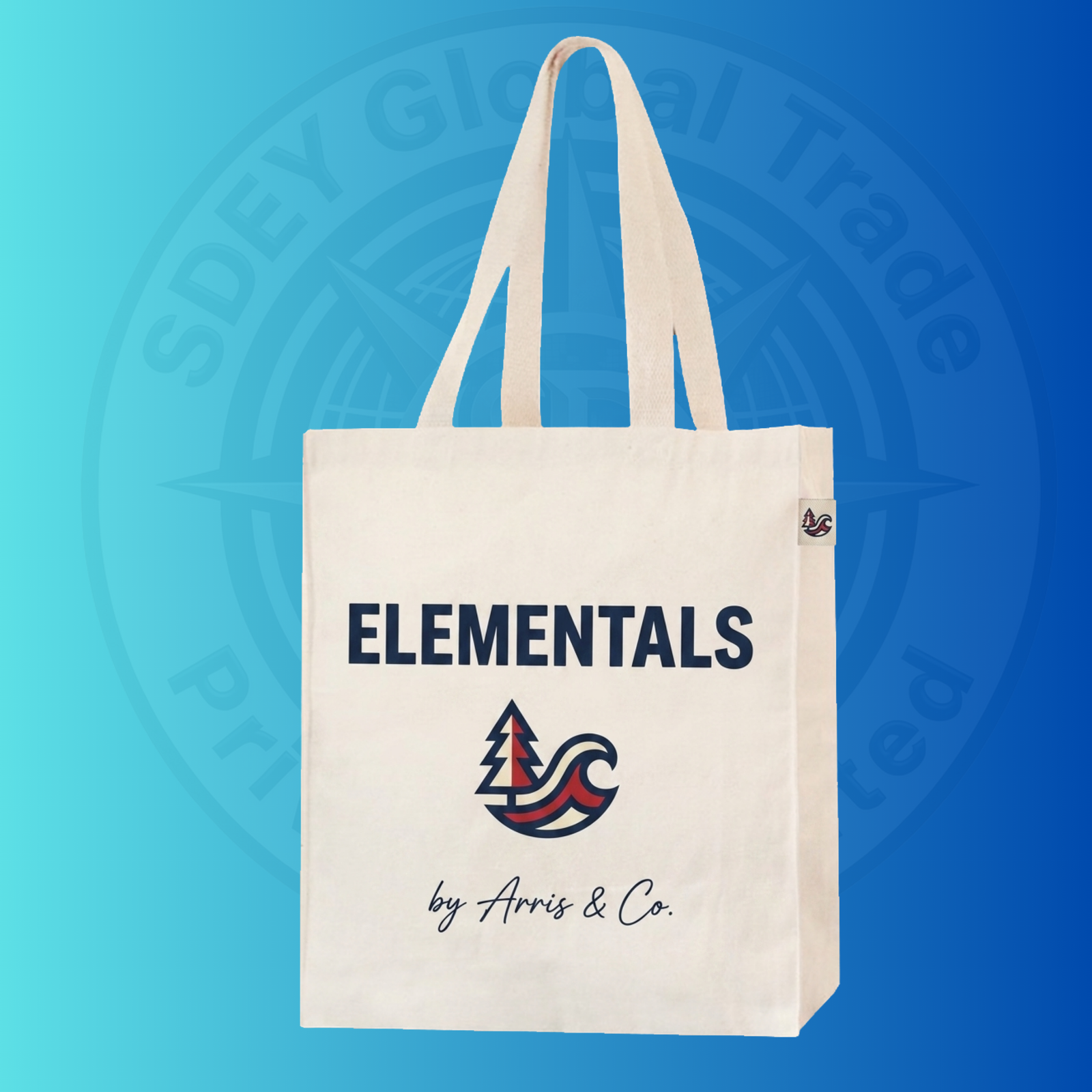 Natural Canvas Bag With Sides