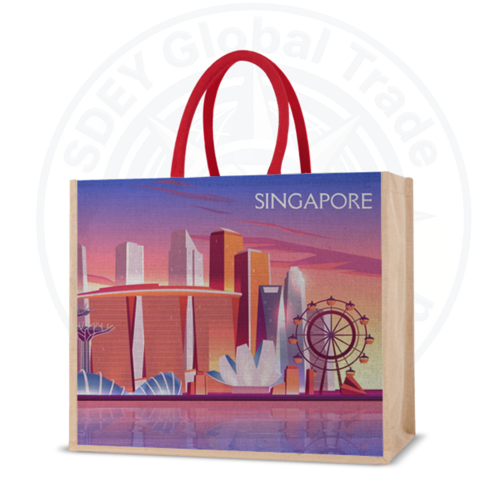Offset Printed Landscape Juco Bag